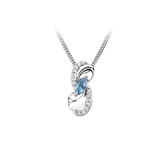 MOISS stříbrný přívěsek TOPAZ