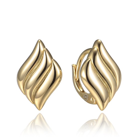 MINET Moderní pozlacené stříbrné náušnice