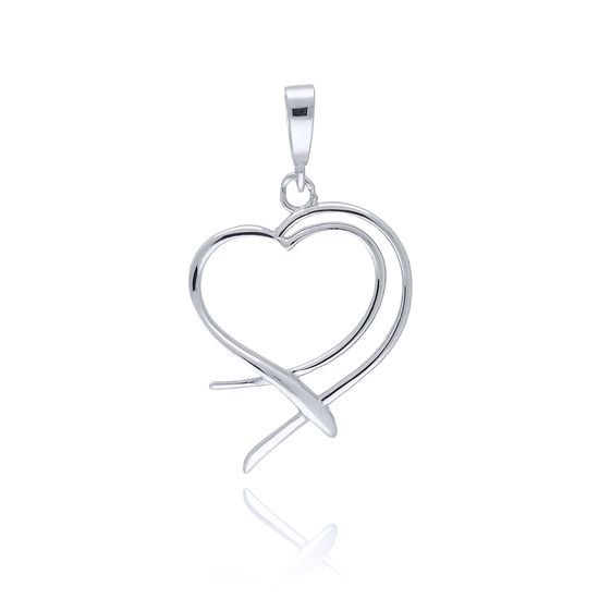 MOISS přívěsek z bílého zlata SRDCE
