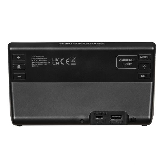 TFA 60.2051.01 - digitální budík s barevným osvětlením