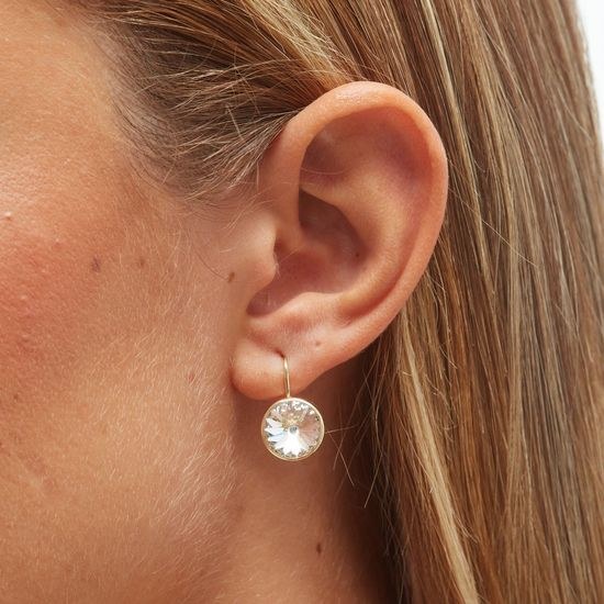 Stříbrné zlacené náušnice Victoria Cruz A2521-07DT