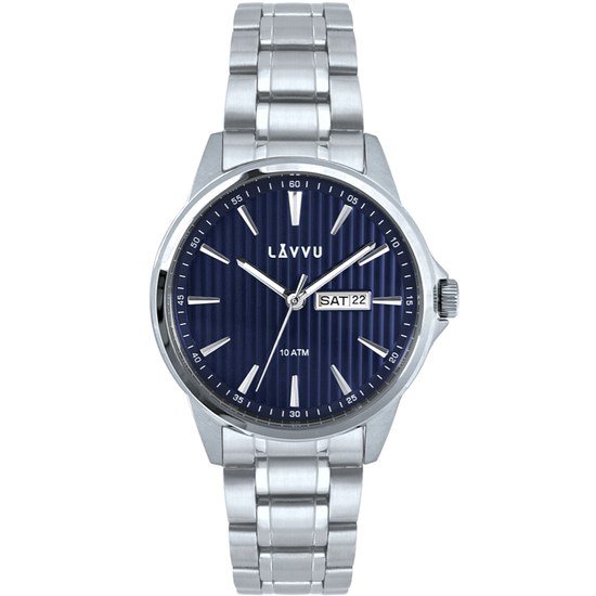 LAVVU Stylové pánské hodinky TRONES Deep Blue 100M