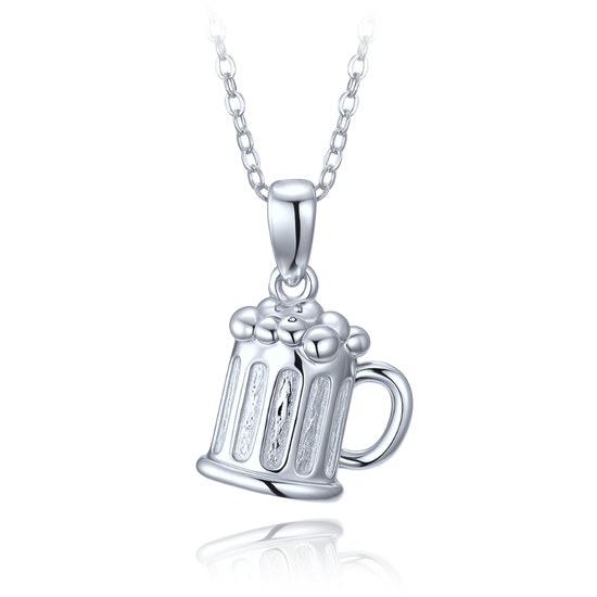 MINET Stříbrný náhrdelník pivo