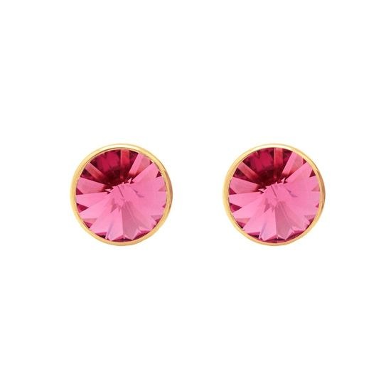 Stříbrné zlacené náušnice Victoria Cruz A2520-04DT