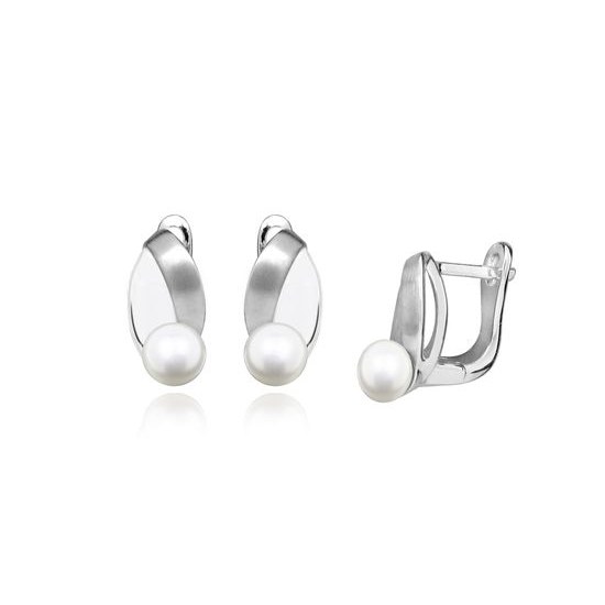 Náušnice JVD stříbrné