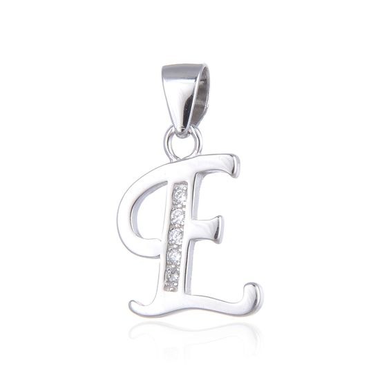 MOISS stříbrný přívěsek PÍSMENO E
