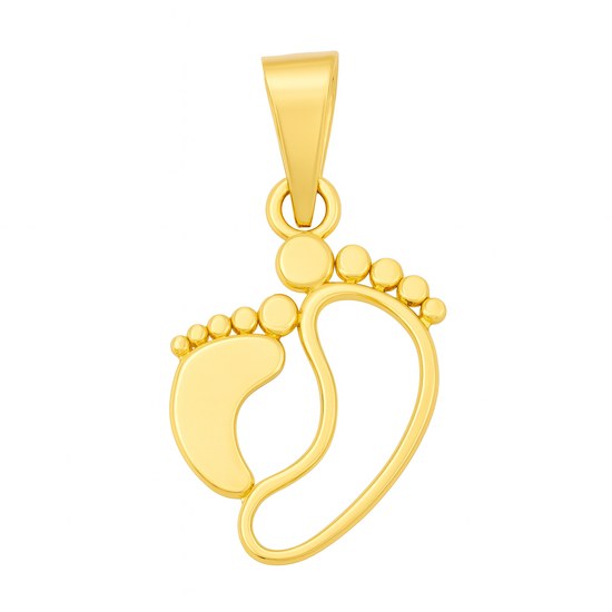 Zlatý 585/1000 přívěsek ze žlutého zlata nožičky P69974