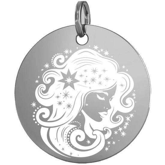 Stříbrný přívěsek zvěrokruh panna 15 mm