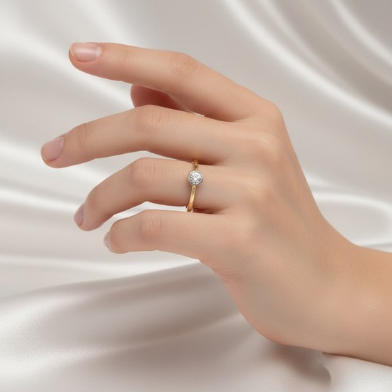 Zlatý prsten se zirkonem