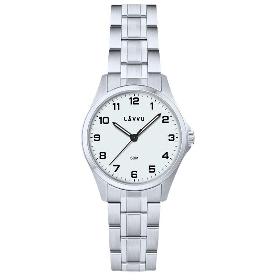 LAVVU Ocelové dámské hodinky GLIMT White LWL5080