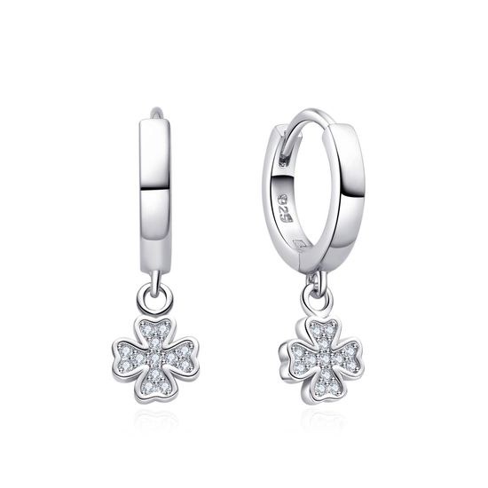 MOISS stříbrné náušnice ČTYŘLÍSTEK