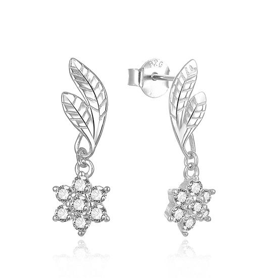 MOISS stříbrné náušnice KVĚTINA