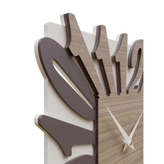 Hodiny CalleaDesign 10-032-85 Dalilah 37 cm ořech