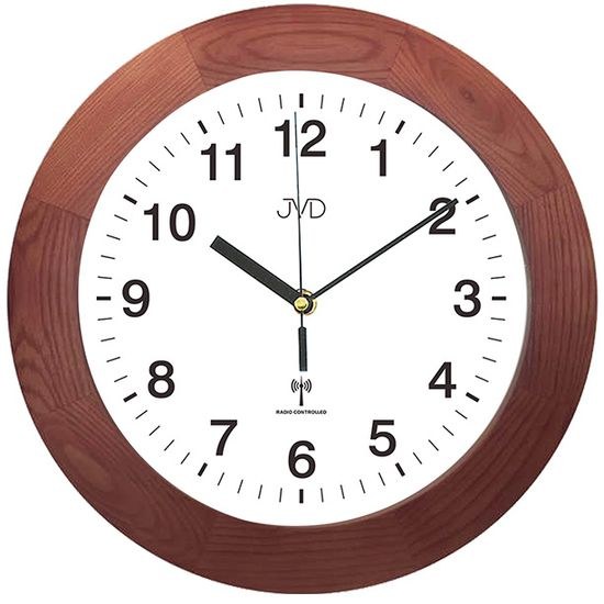 JVD RH2226/41 - Hodiny řízené signálem s dřevěným rámem