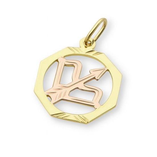 Zlatý přívěsek zvěrokruh Střelec