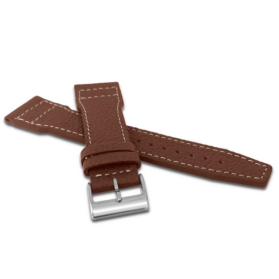 LAVVU Zúžený hnědý řemínek CUT z luxusní kůže Top Grain - 20 LSEAE20