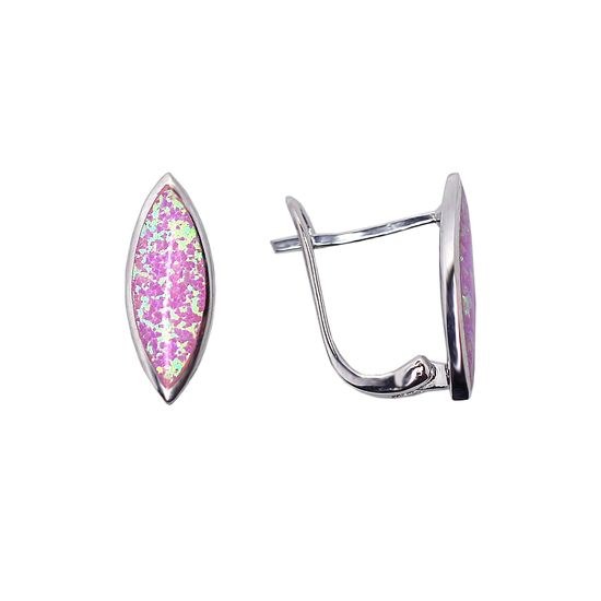 MOISS stříbrné náušnice OPÁL