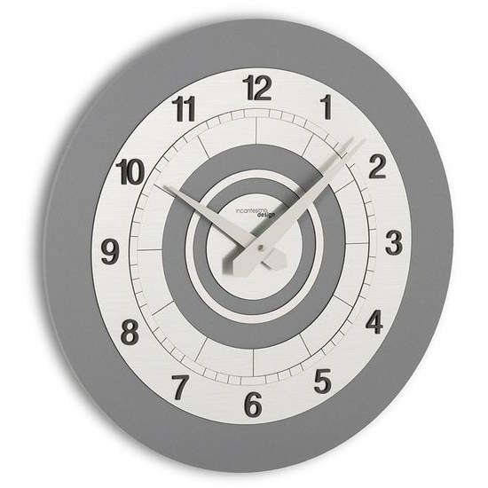Designové nástěnné hodiny I410N grey IncantesimoDesign 40cm