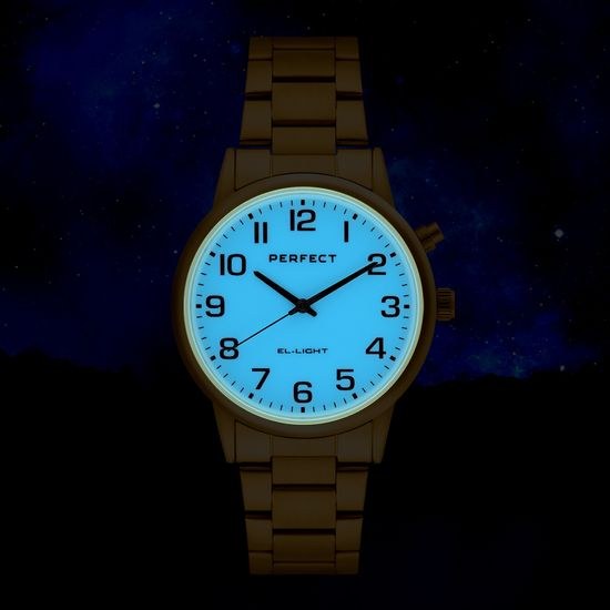 Pánské hodinky Perfect s osvětlením EL001M-04