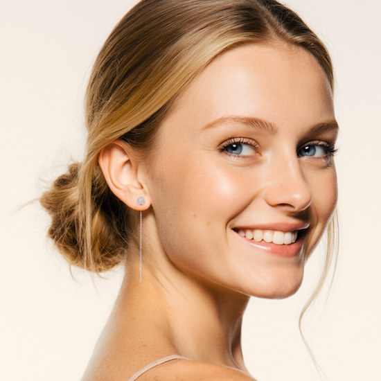 MINET Stříbrné náušnice strom života