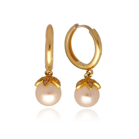 MOISS náušnice ze žlutého zlata