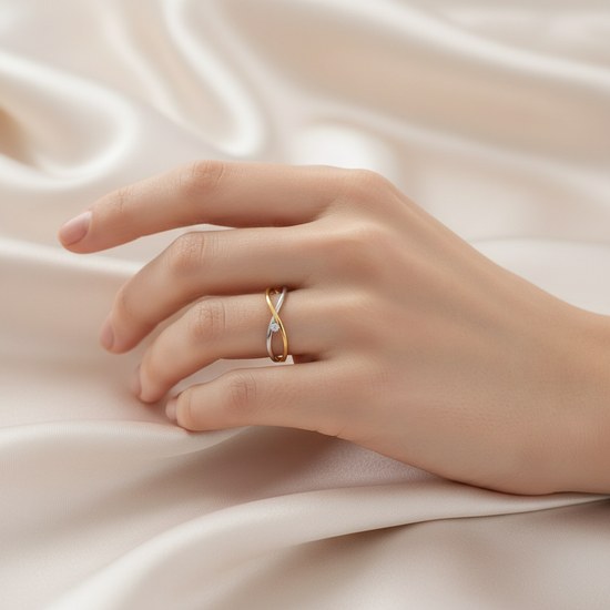 Zlatý 585/1000 prsten se zirkonem TU-5013