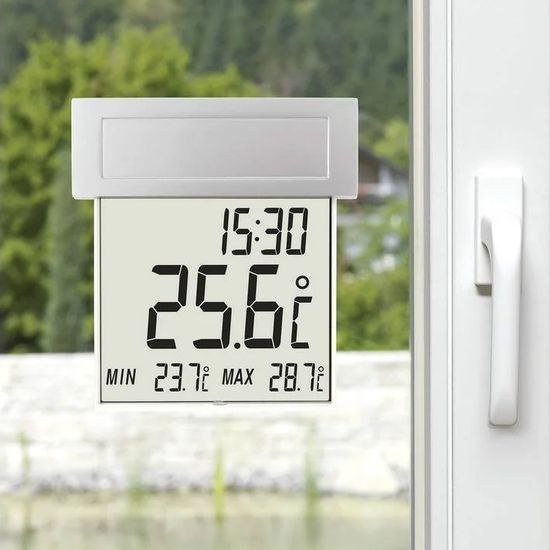 Venkovní digitální teploměr na okno TFA 30.1035 VISION SOLAR