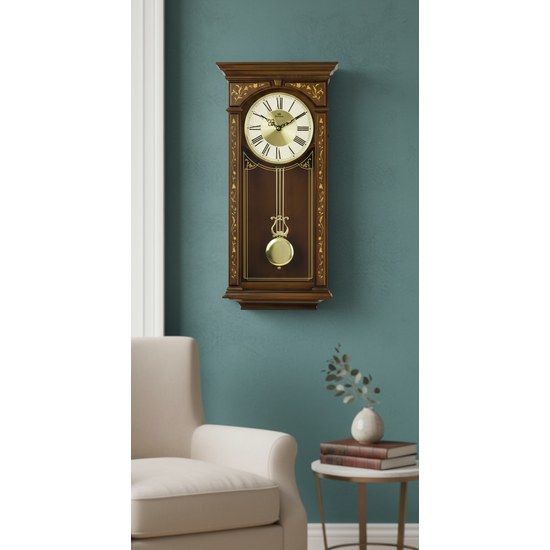 Melodické nástěnné kyvadlové hodiny Dipoa WP112DB