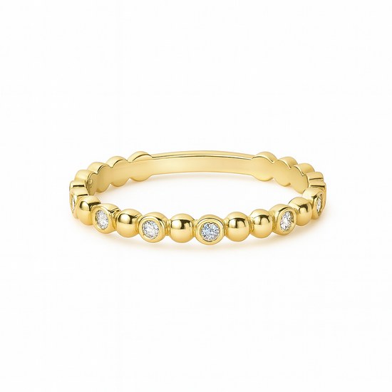 Zlatý prsten se zirkony