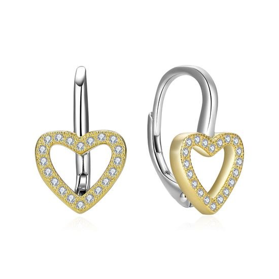 MOISS stříbrné náušnice SRDCE