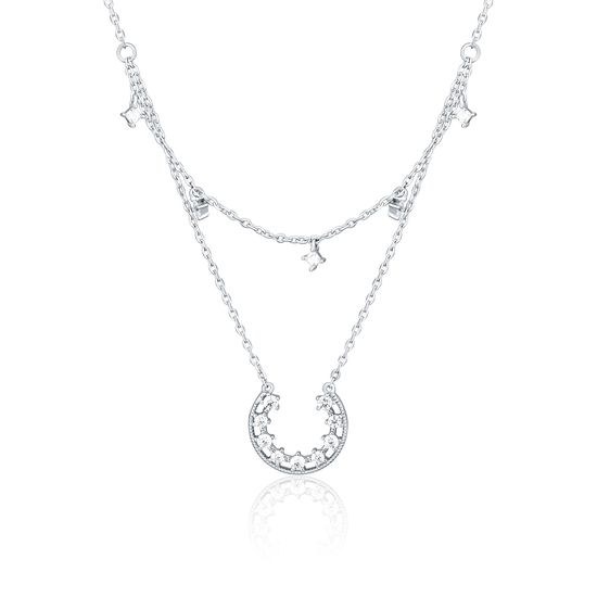 Náhrdelník JVD SVLN0376X61BI45 stříbrný