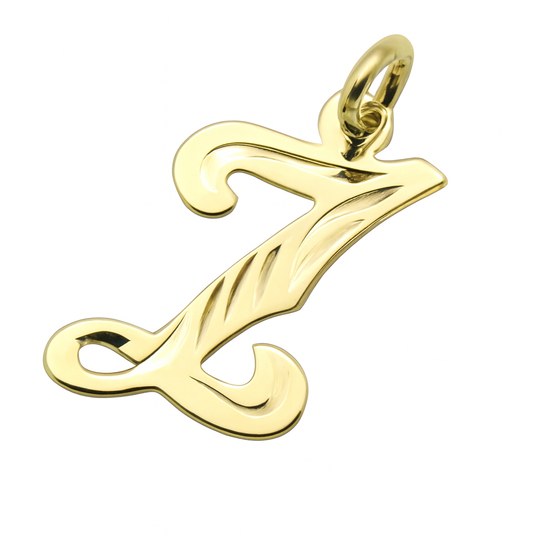 Zlatý přívěsek písmeno Z