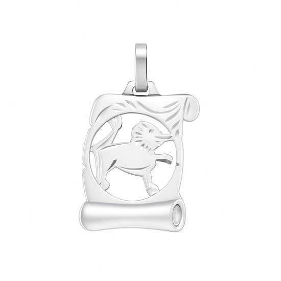 Zlatý přívěšek z bílého zlata zvěrokruh Lev