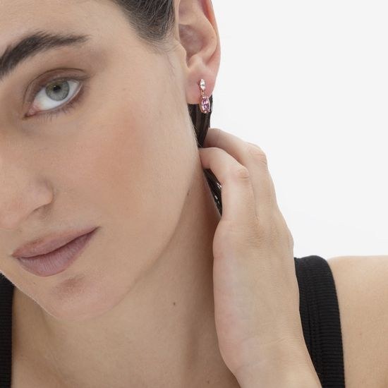 Stříbrné zlacené náušnice Victoria Cruz A3729-05ST