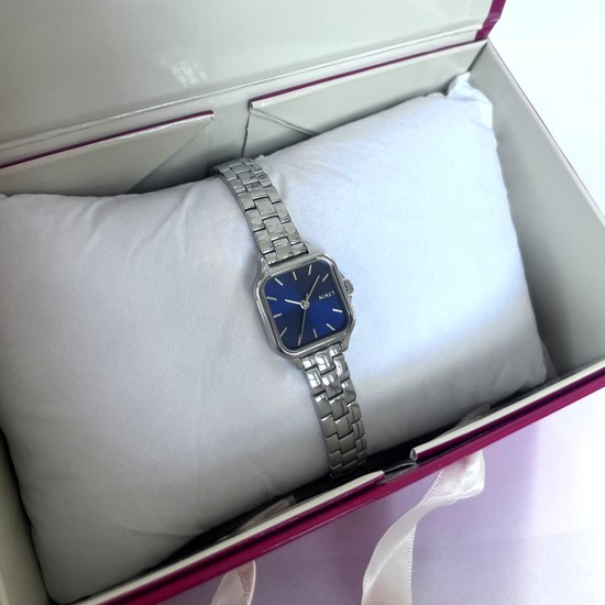 MINET Stříbrno-modré dámské hodinky GRACE MWL5502