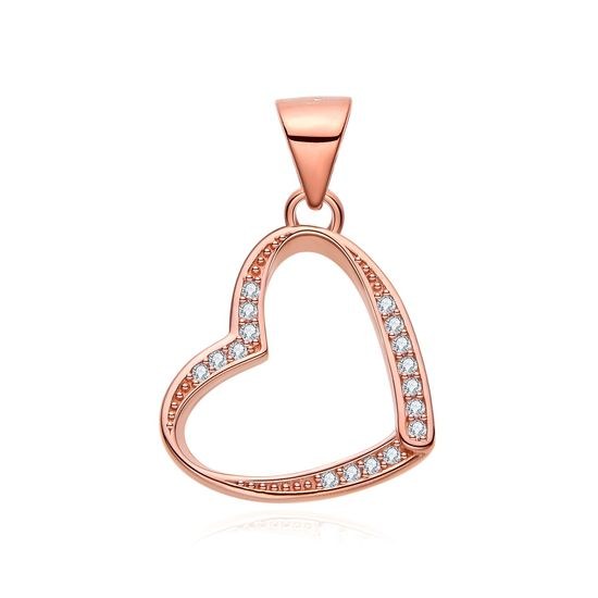 MOISS stříbrný přívěsek SRDCE ROSE