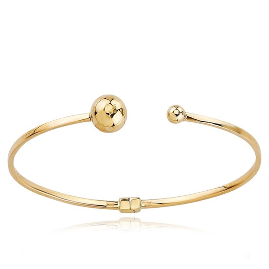 MINET Zlatý pevný náramek s kuličkami Au 585/1000 3,45g