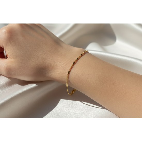 Zlatý 585/1000 náramek singapur 1128