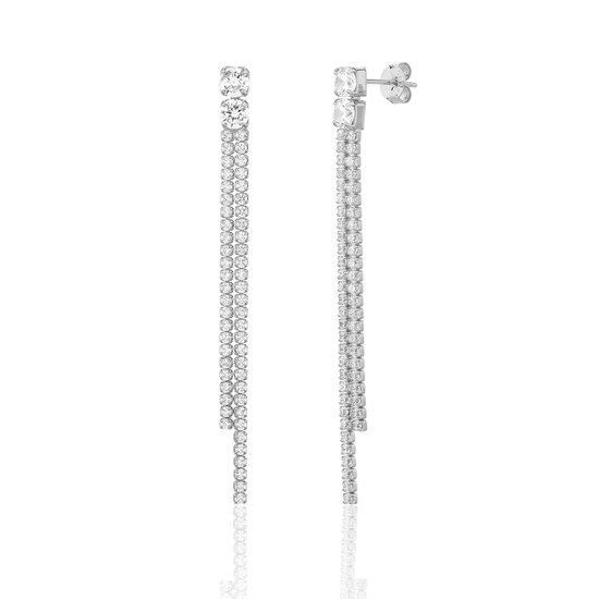 Náušnice JVD SVLE3352XJ6BI00 stříbrné