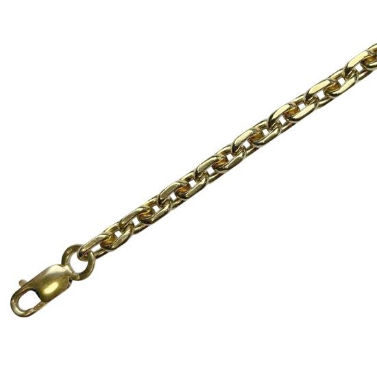 Zlatý řetěz silný anker 60 cm - váha 85,77 gramů