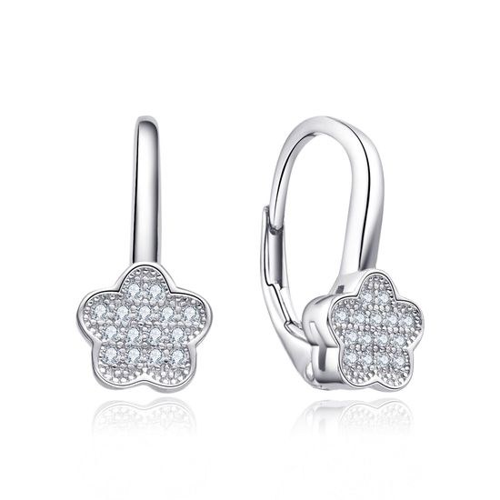 MOISS stříbrné náušnice KVĚTINA