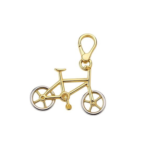 Zlatý 585/1000 přívěsek ze žlutého a bílého zlata kolo P70019