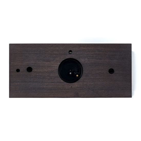 Barometr s teplměrem a vlhkoměrem na dřevěné podložce 9103S-06