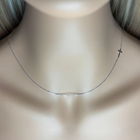 Zlatý náhrdelník z bílého zlata