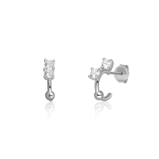 Náušnice JVD SVLE0701XH2BI00 stříbrné