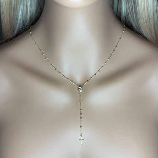 Zlatý náhrdelník s náboženskými motivy