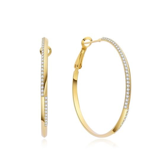 MOISS stříbrné náušnice GOLD