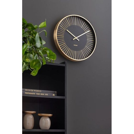 Designové nástěnné hodiny KA5917BK Karlsson 40cm