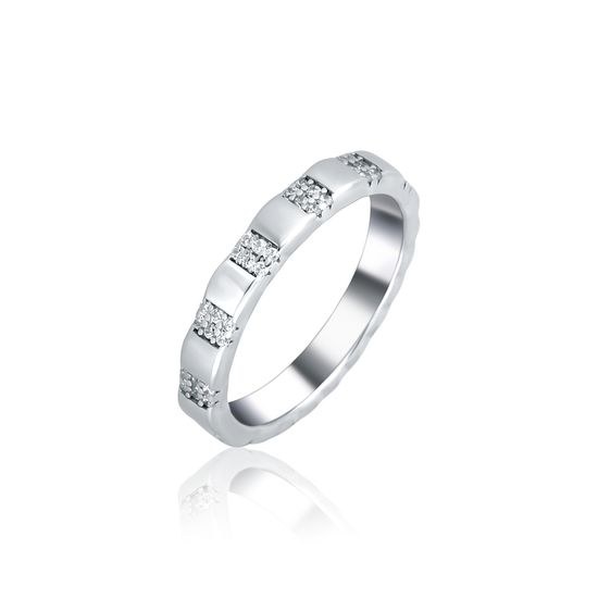 Prsten JVD SVLR1254XH2BI stříbrný