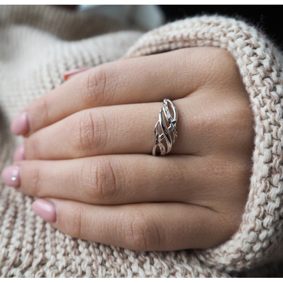 MINET Broušený stříbrný prsten